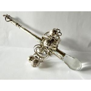 Paris Rattle, 1789–1792, Pierre-étienne-claude Mozac, Silver And Crystal