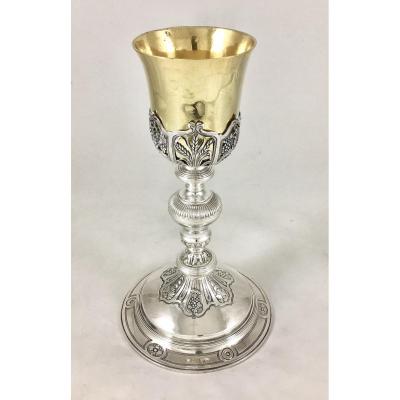 Chalice Louis XVI, Arras 1779, Goldsmith Philippe Joncqué, Sterling Silver