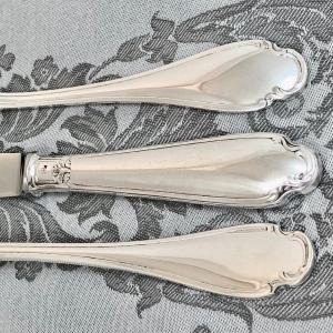 Christofle “pompadour” Canteen, 12 Place Settings, Silver-plated