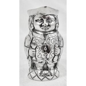 Anthropomorphic Creamer, Sterling Silver, Netherlands Late Nineteenth Century