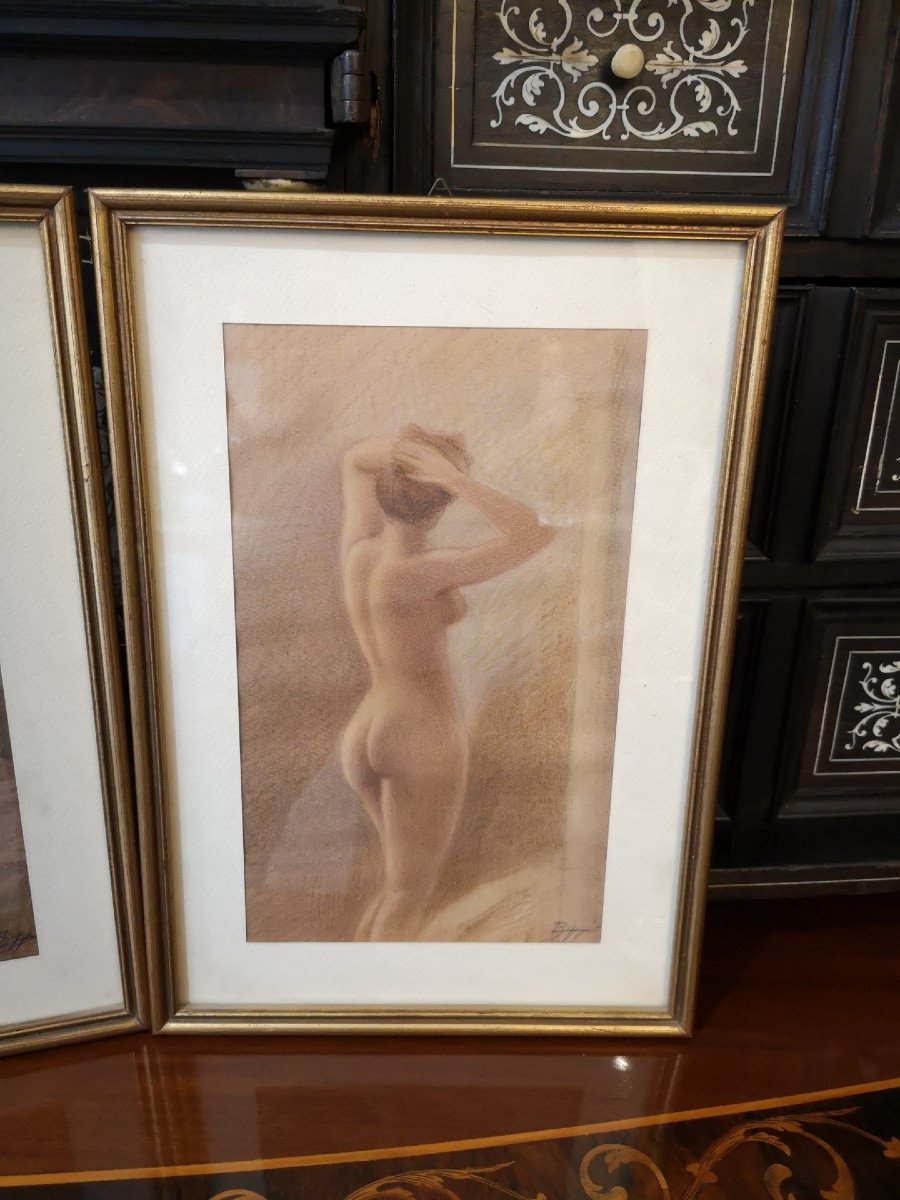 Paintings Representing "the Naked Study" By Luigi Biggi From 1951-photo-4