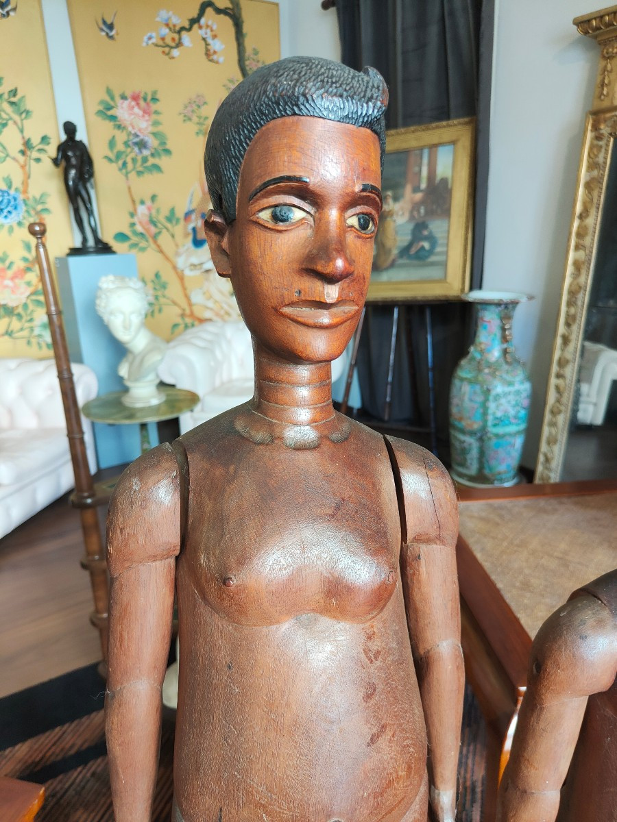 Paire de mannequins du début du XXe siècle-photo-2