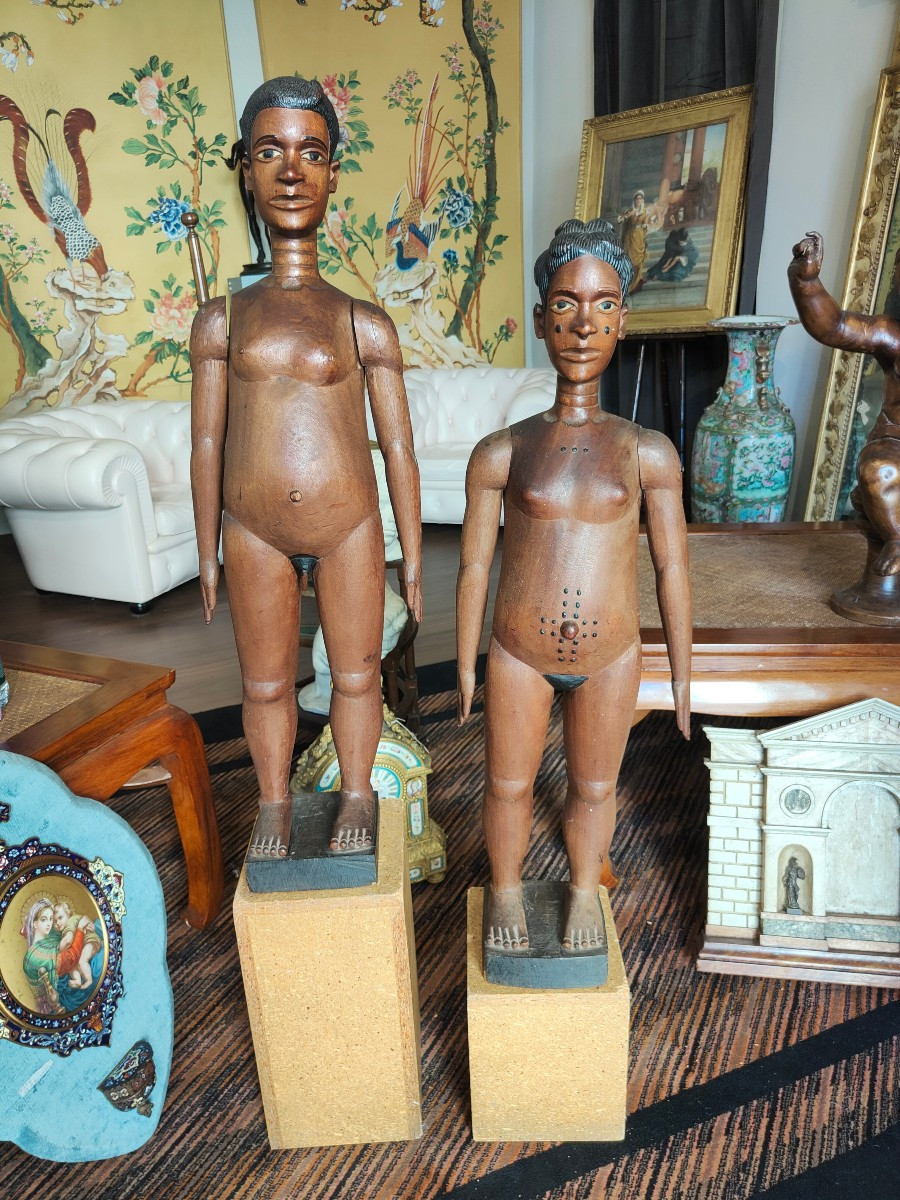 Paire de mannequins du début du XXe siècle-photo-1