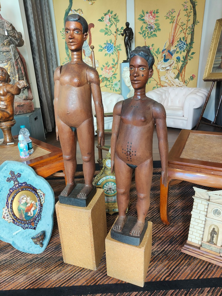 Paire de mannequins du début du XXe siècle-photo-2