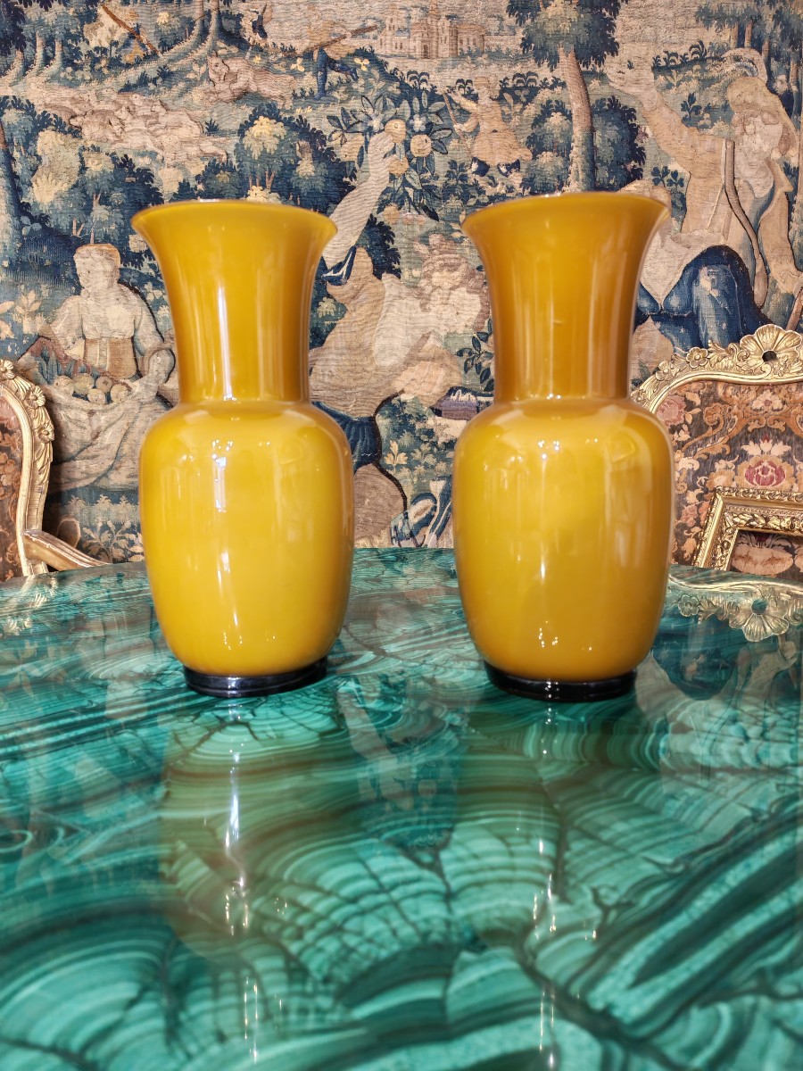 Pair Of Venini Vases-photo-2