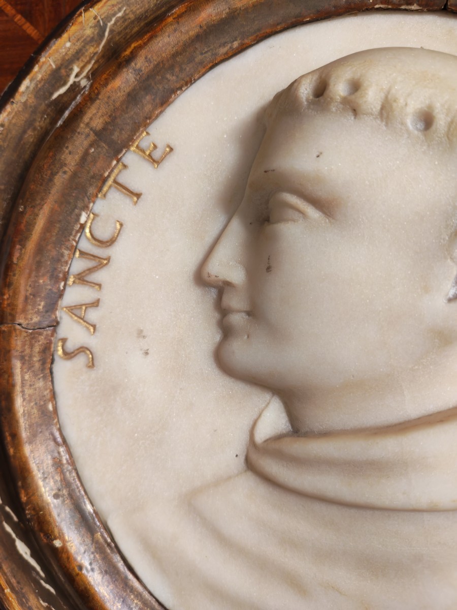 18th-century Marble Medallion-photo-3