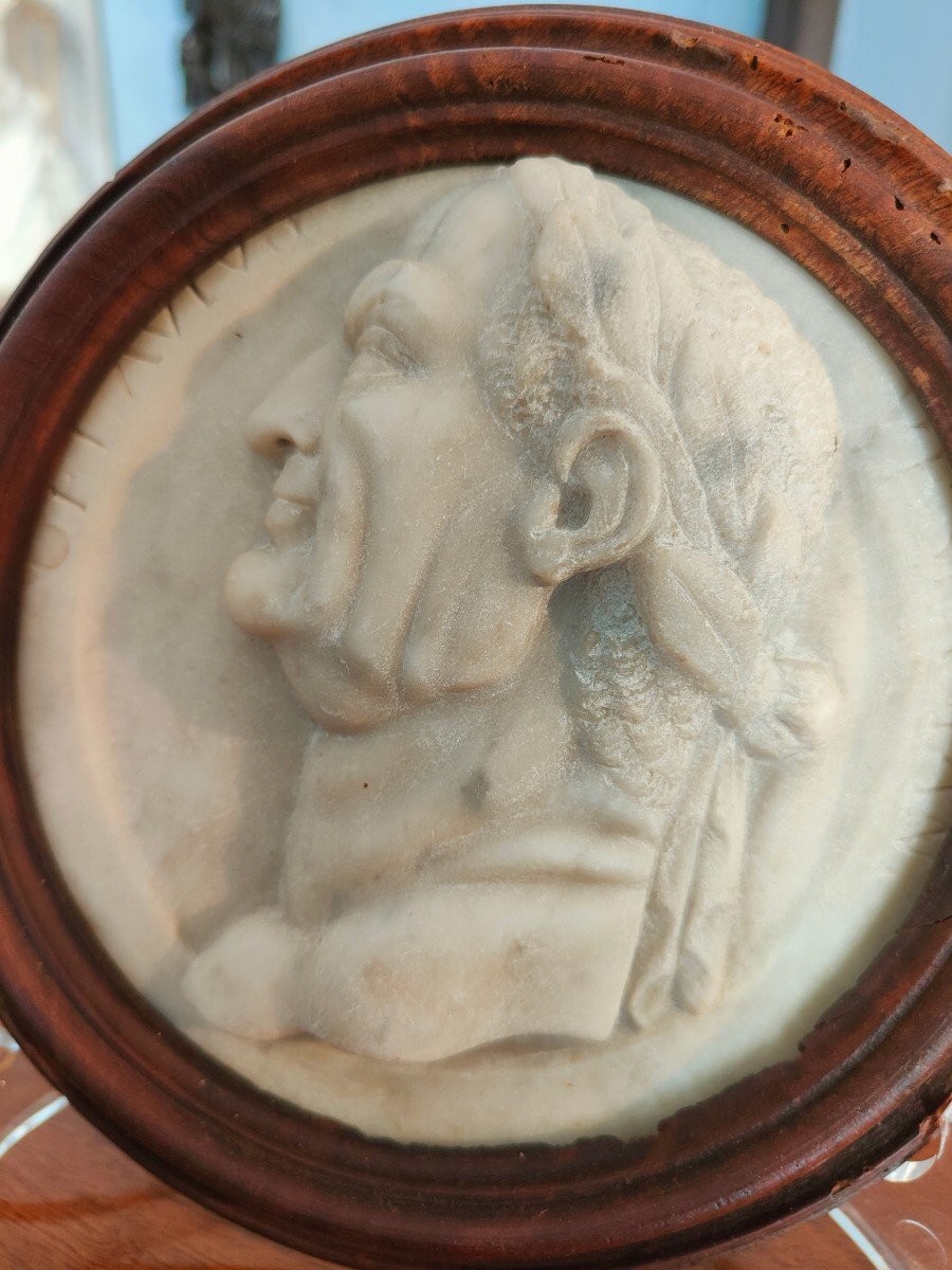 A Beautiful Set Of Marble Medallions, 18th Century-photo-1