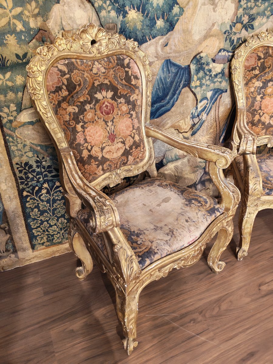 Belle Paire De Fauteuils, Rome, époque : 600-photo-3