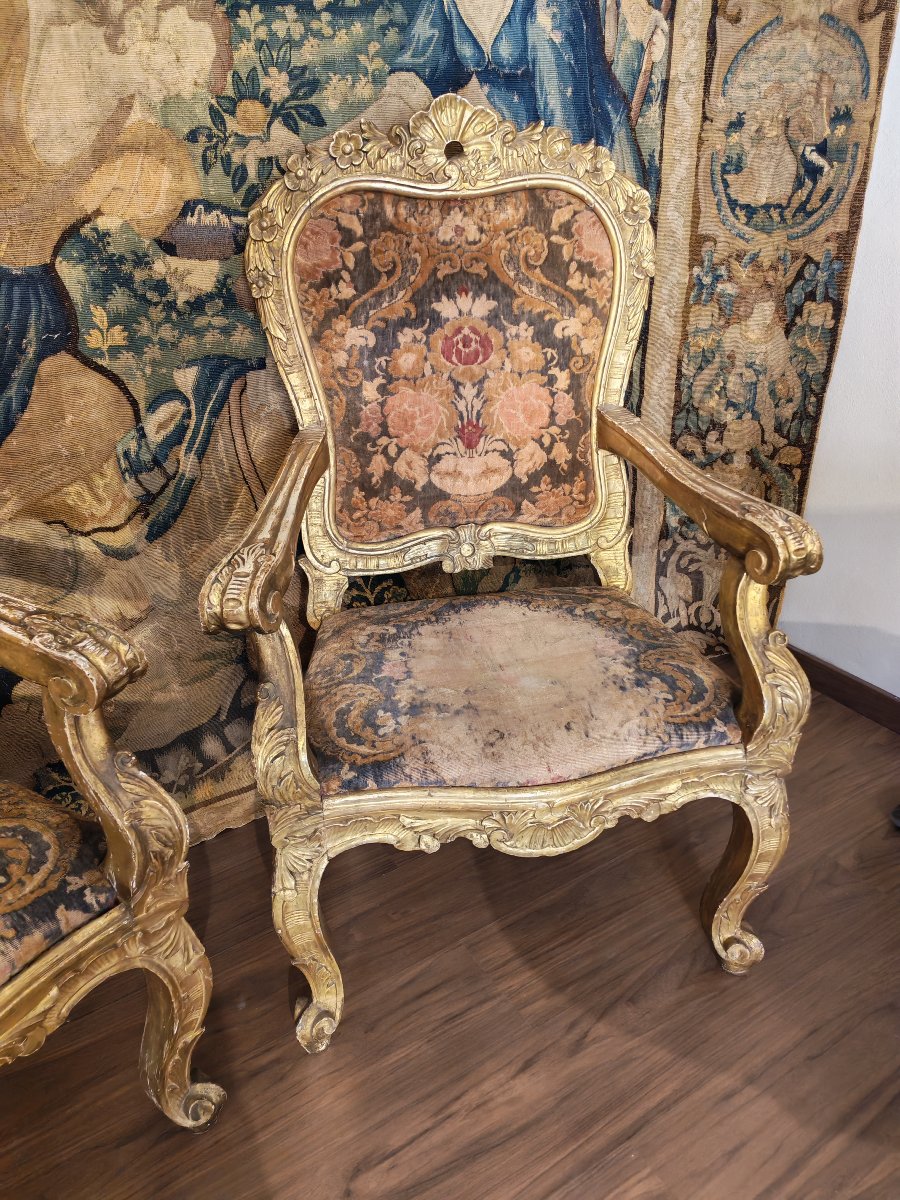 Belle Paire De Fauteuils, Rome, époque : 600-photo-4