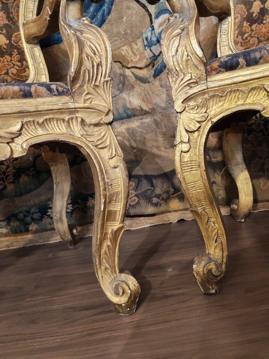 Belle Paire De Fauteuils, Rome, époque : 600-photo-5