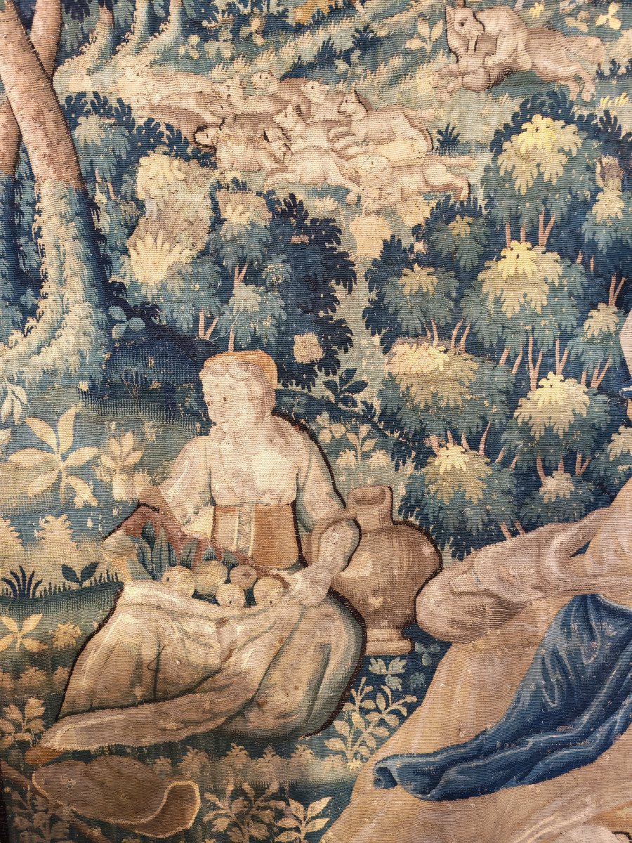 Tapisserie flamande représentant l'été, XVIIe siècle-photo-1