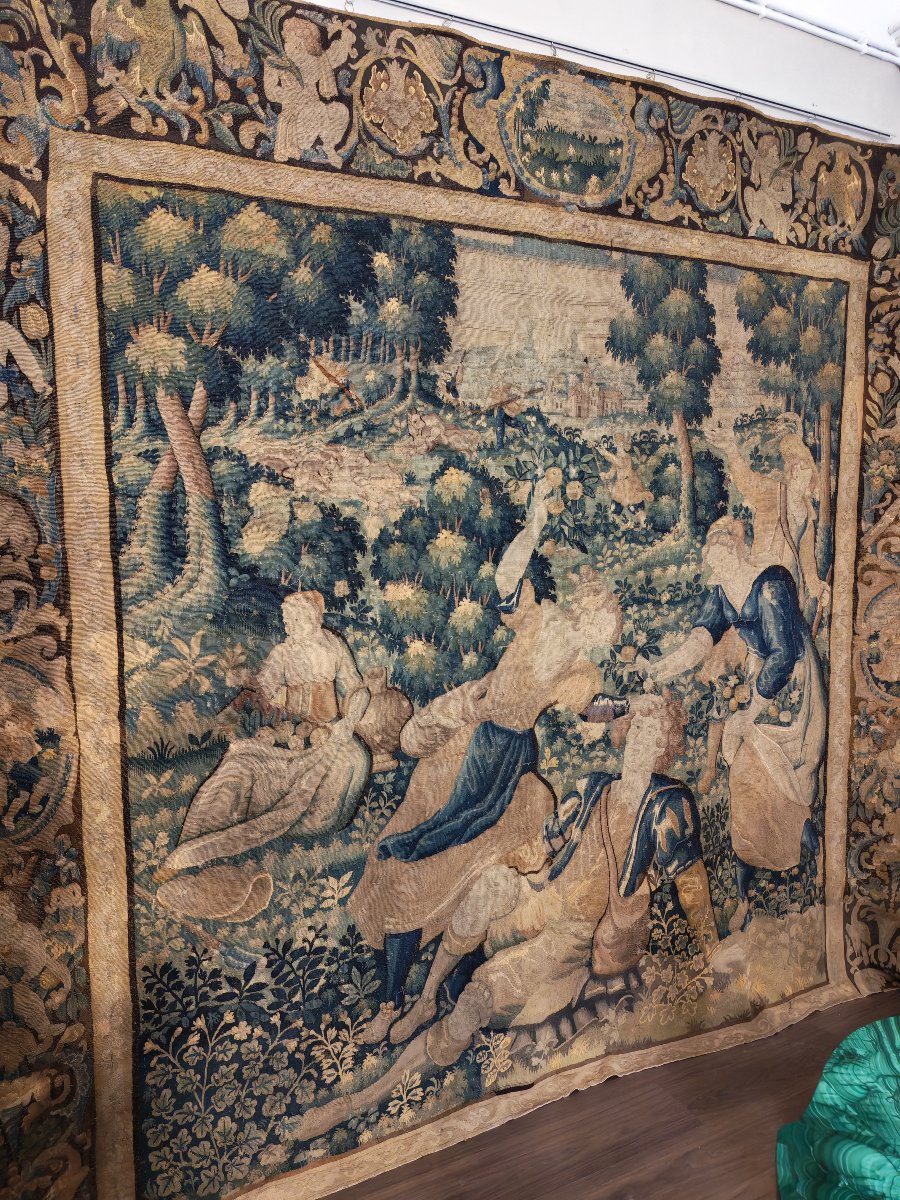 Tapisserie flamande représentant l'été, XVIIe siècle