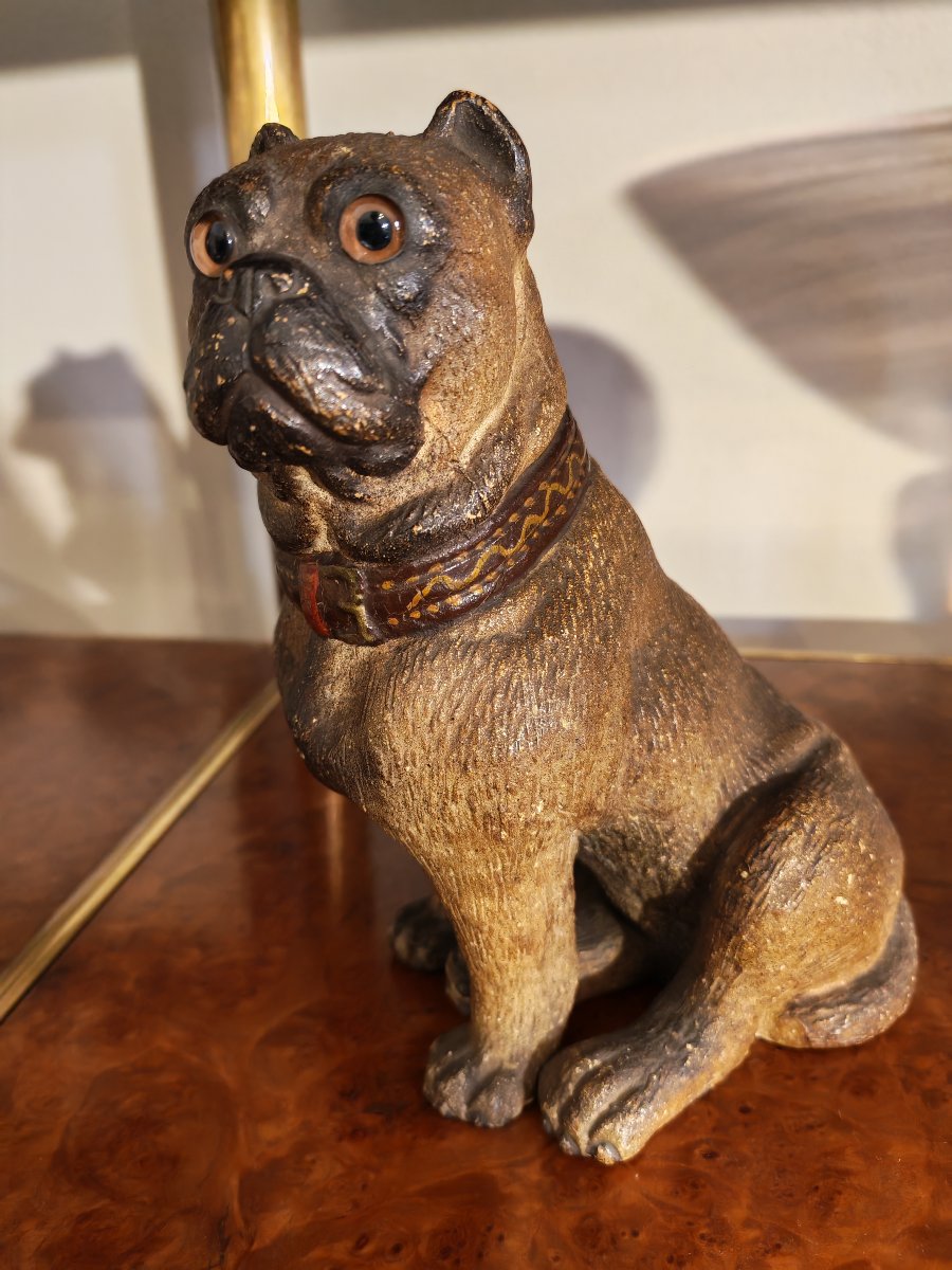Austrian Pug Dog  Made Of Terracotta -photo-2