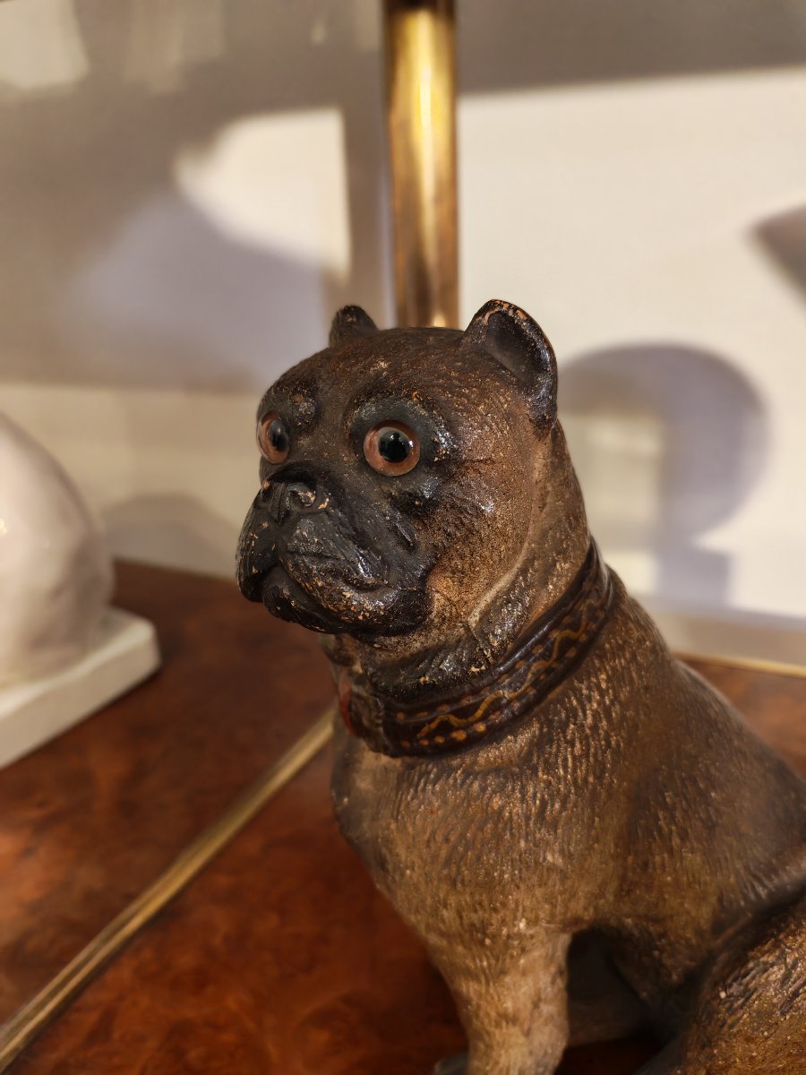 Austrian Pug Dog  Made Of Terracotta -photo-3