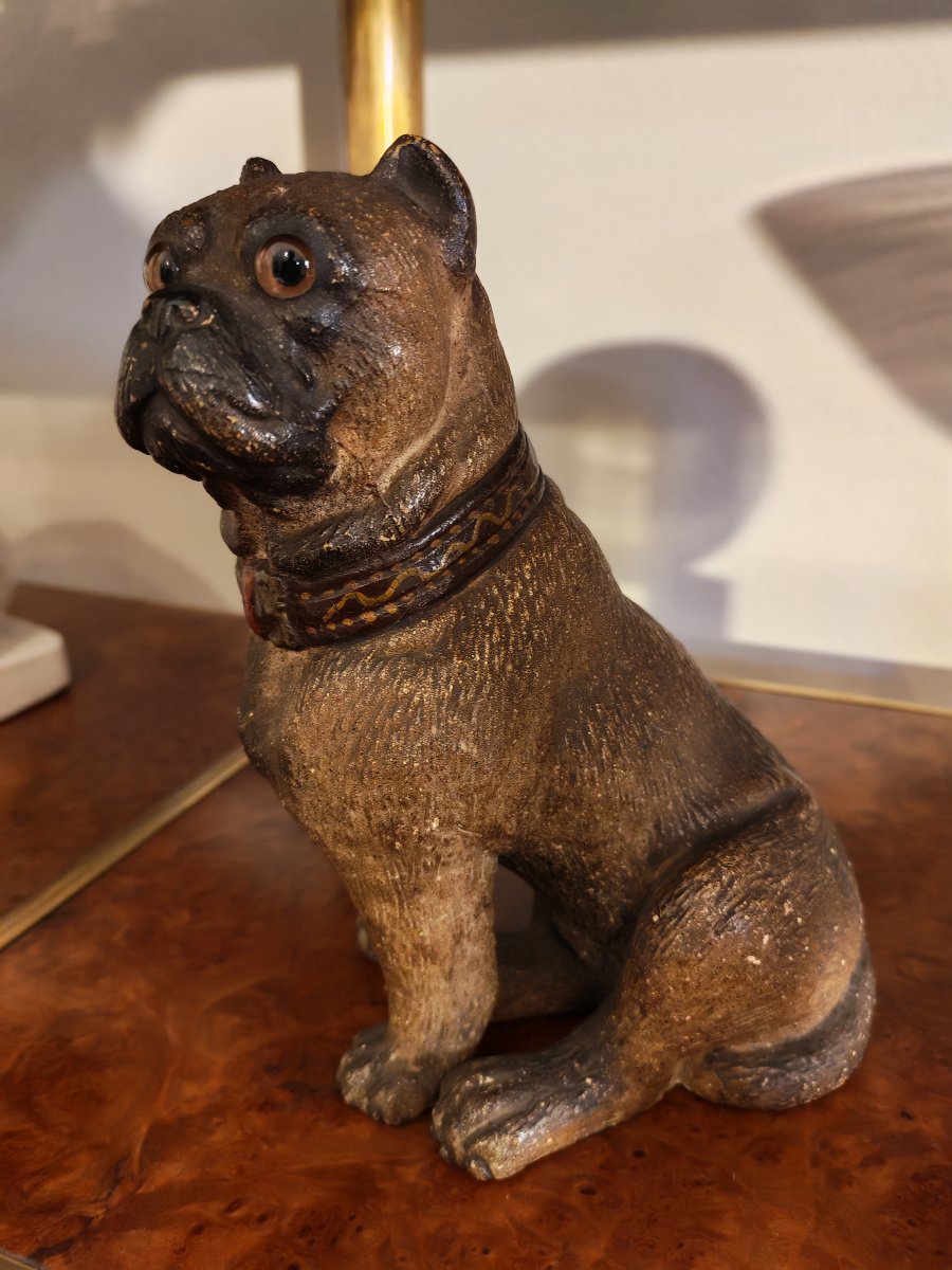 Austrian Pug Dog  Made Of Terracotta 