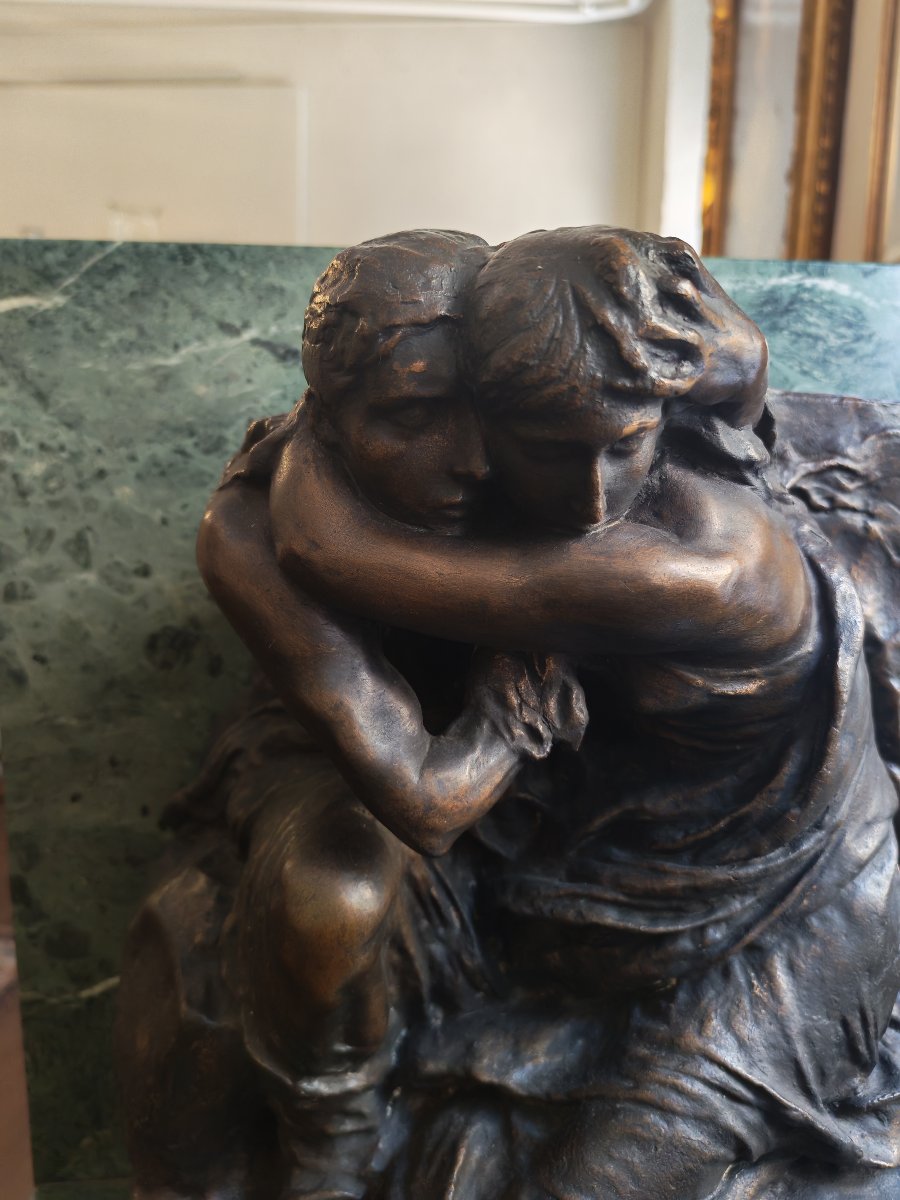 Important Bronze Sculpture Titled *the Abyss* By Pietro Canonica-photo-3