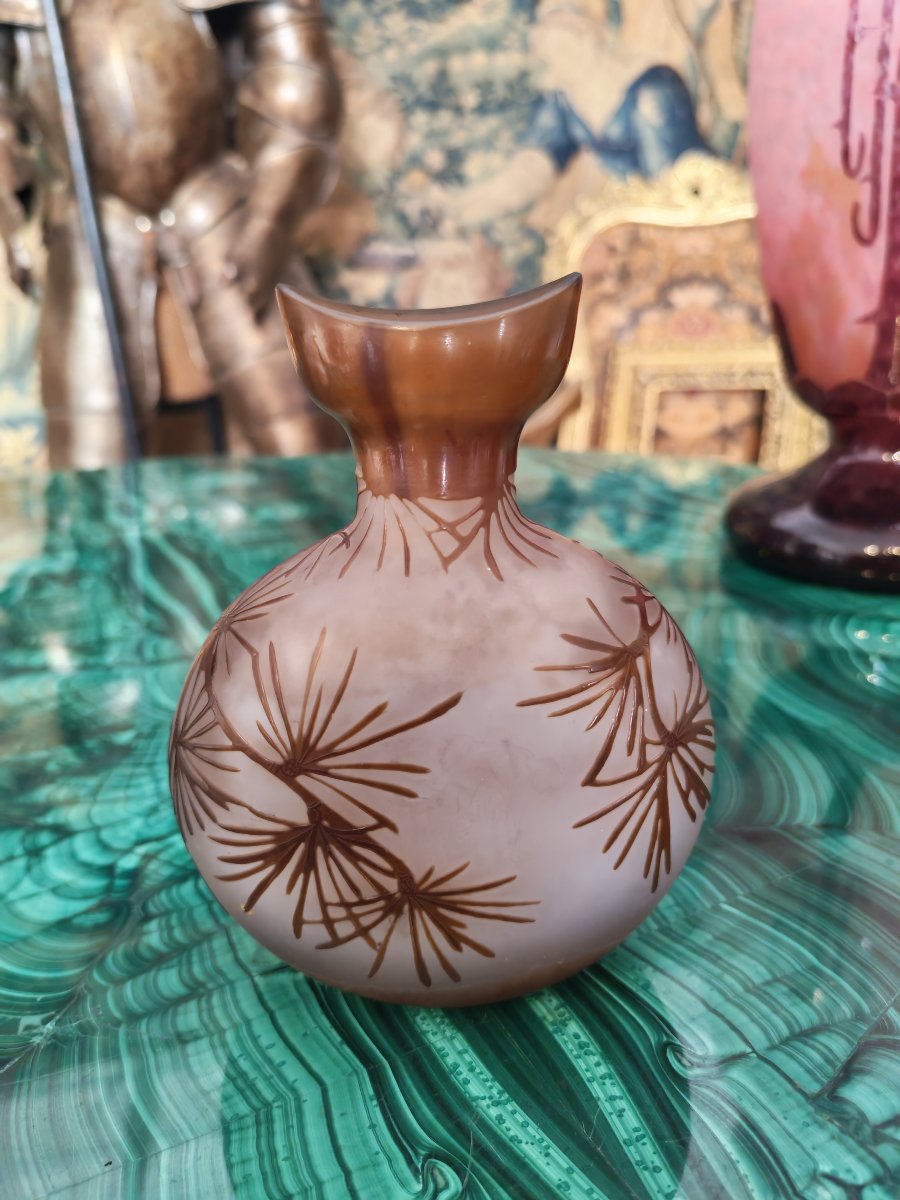 Vase en Verre d'Emile Gallé-photo-2