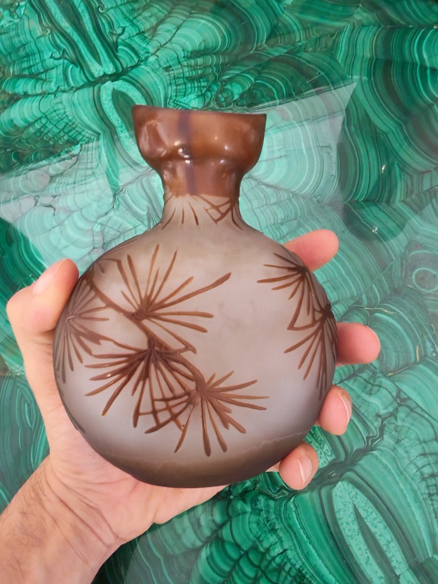 Vase en Verre d'Emile Gallé-photo-3