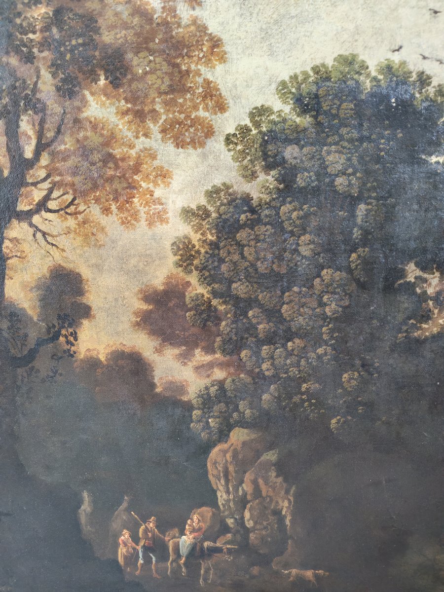 Painting, 18th-century River Landscape-photo-3