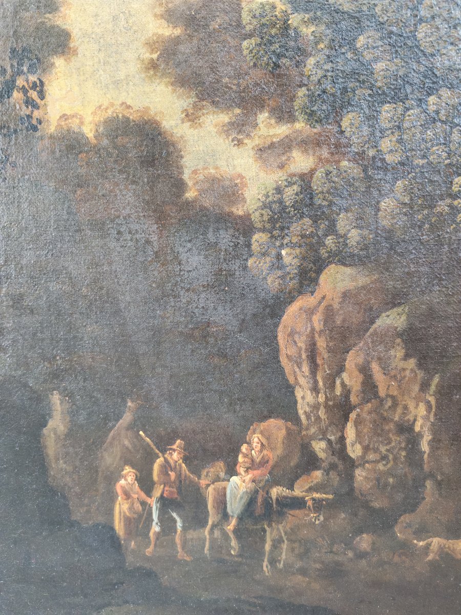 Painting, 18th-century River Landscape-photo-4