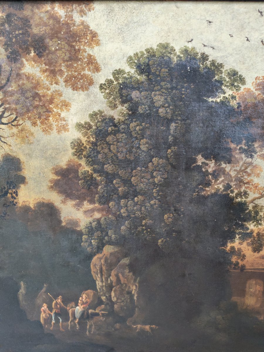 Painting, 18th-century River Landscape-photo-2