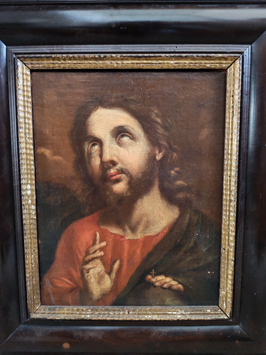 Painting, "christ Giving His Blessing," 18th Century-photo-3