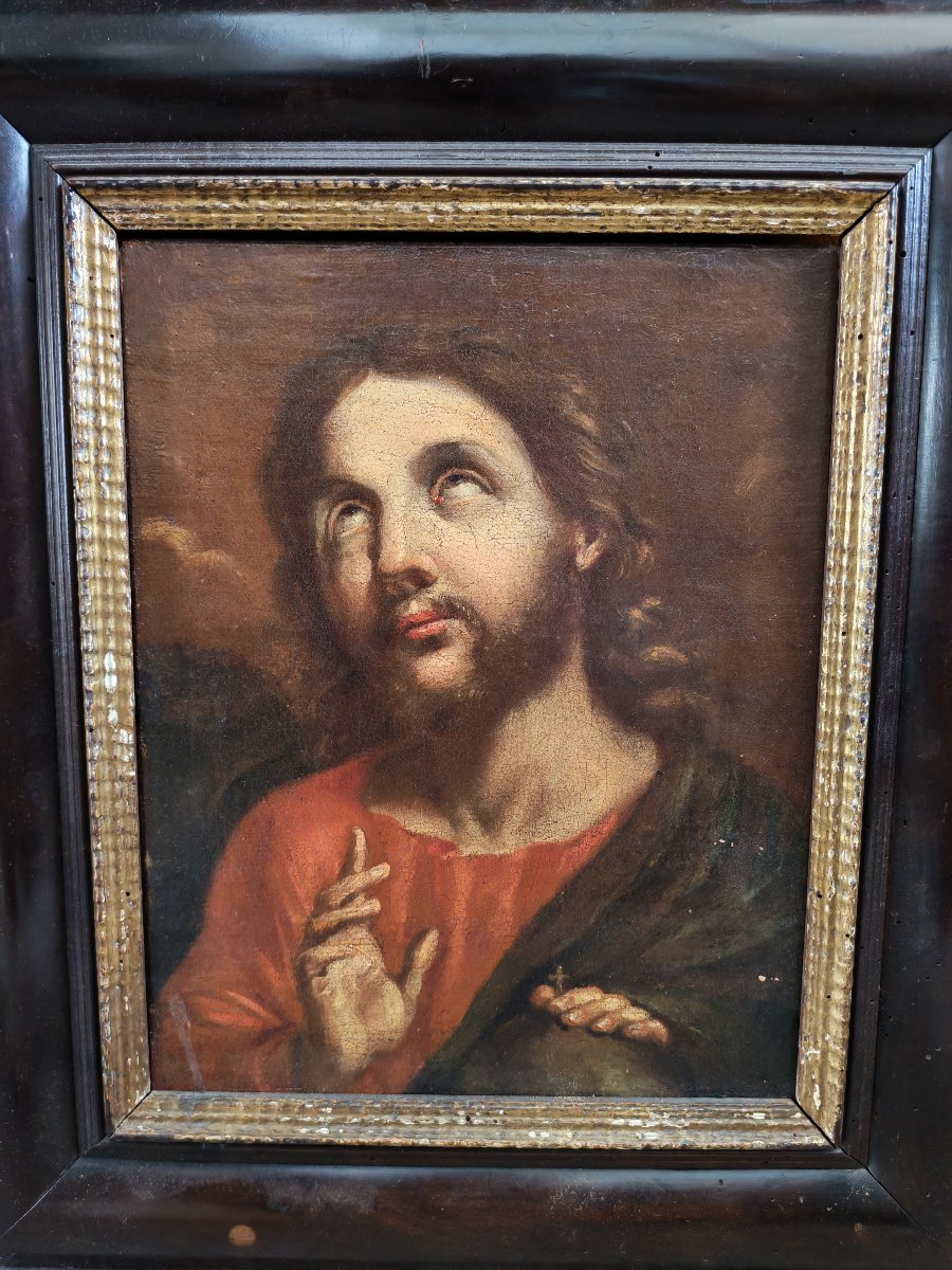 Painting, "christ Giving His Blessing," 18th Century-photo-4