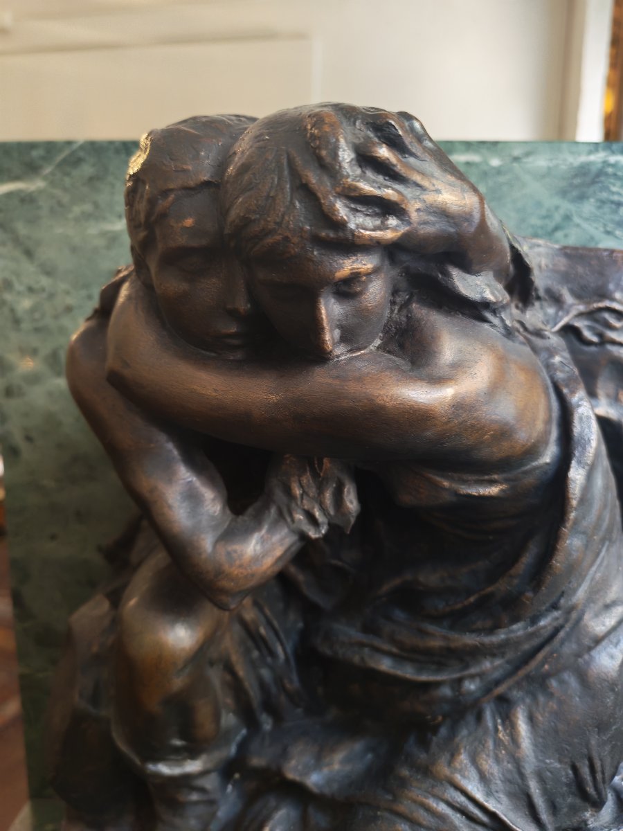 Important Bronze Sculpture Titled *the Abyss* By Pietro Canonica-photo-4