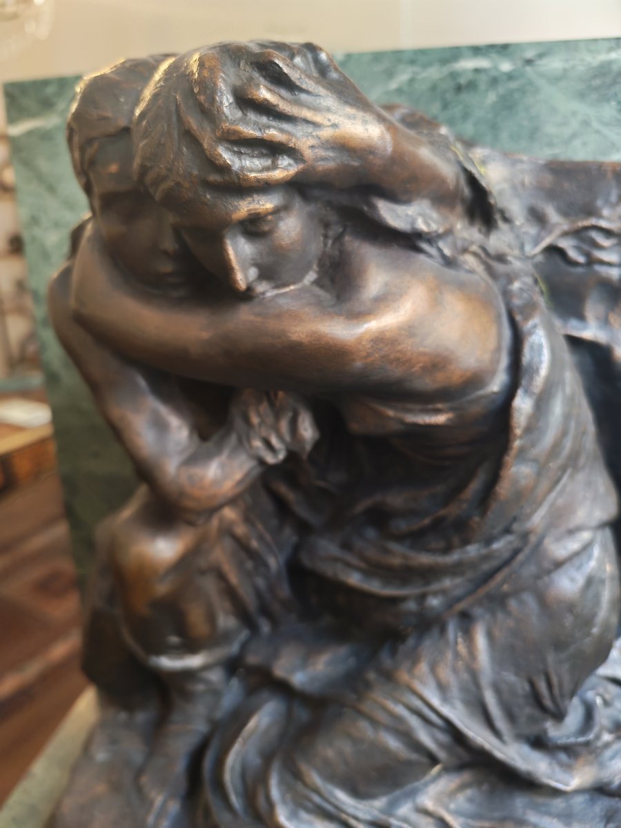 Important Bronze Sculpture Titled *the Abyss* By Pietro Canonica-photo-1