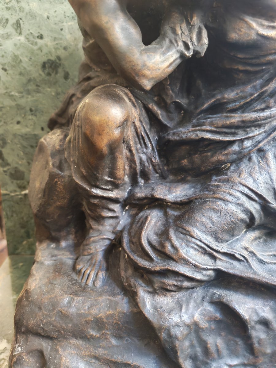 Important Bronze Sculpture Titled *the Abyss* By Pietro Canonica-photo-2