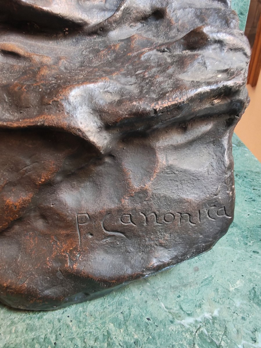 Important Bronze Sculpture Titled *the Abyss* By Pietro Canonica-photo-4