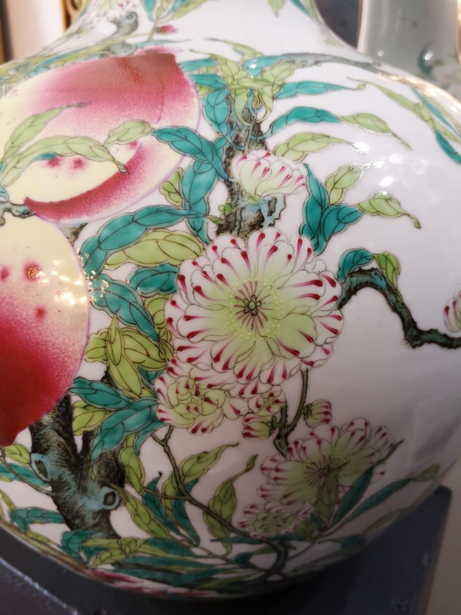  Grand Vase En Porcelaine, Chine-photo-1