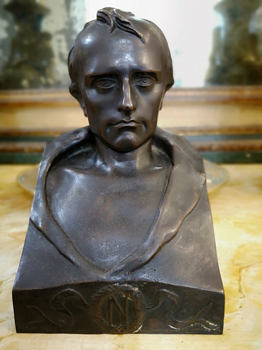 Bust Of Napoleon Bonaparte, Sculptor Vincenzo Vela-photo-2