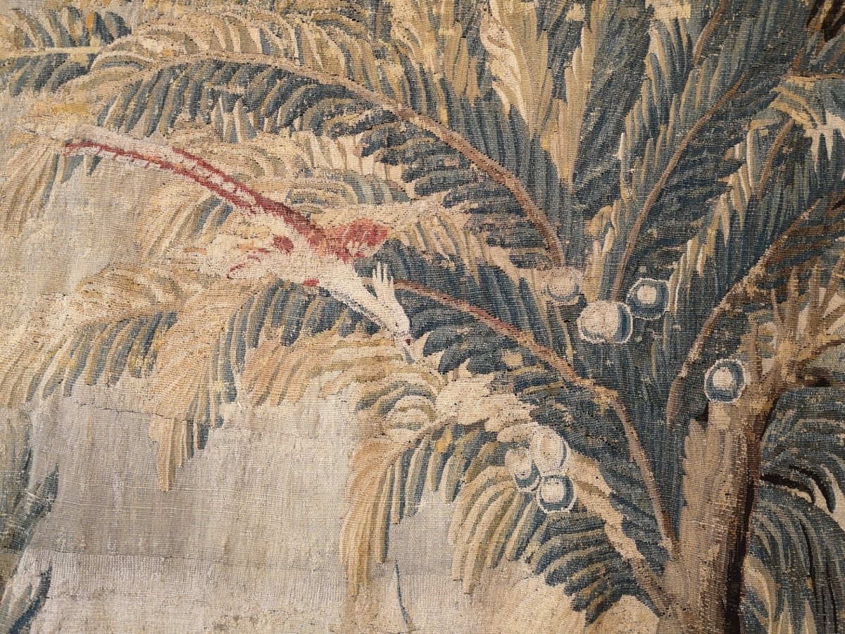 Tapestry, Greenery, End Of 17th Century, Beginning Of 18th Century-photo-2