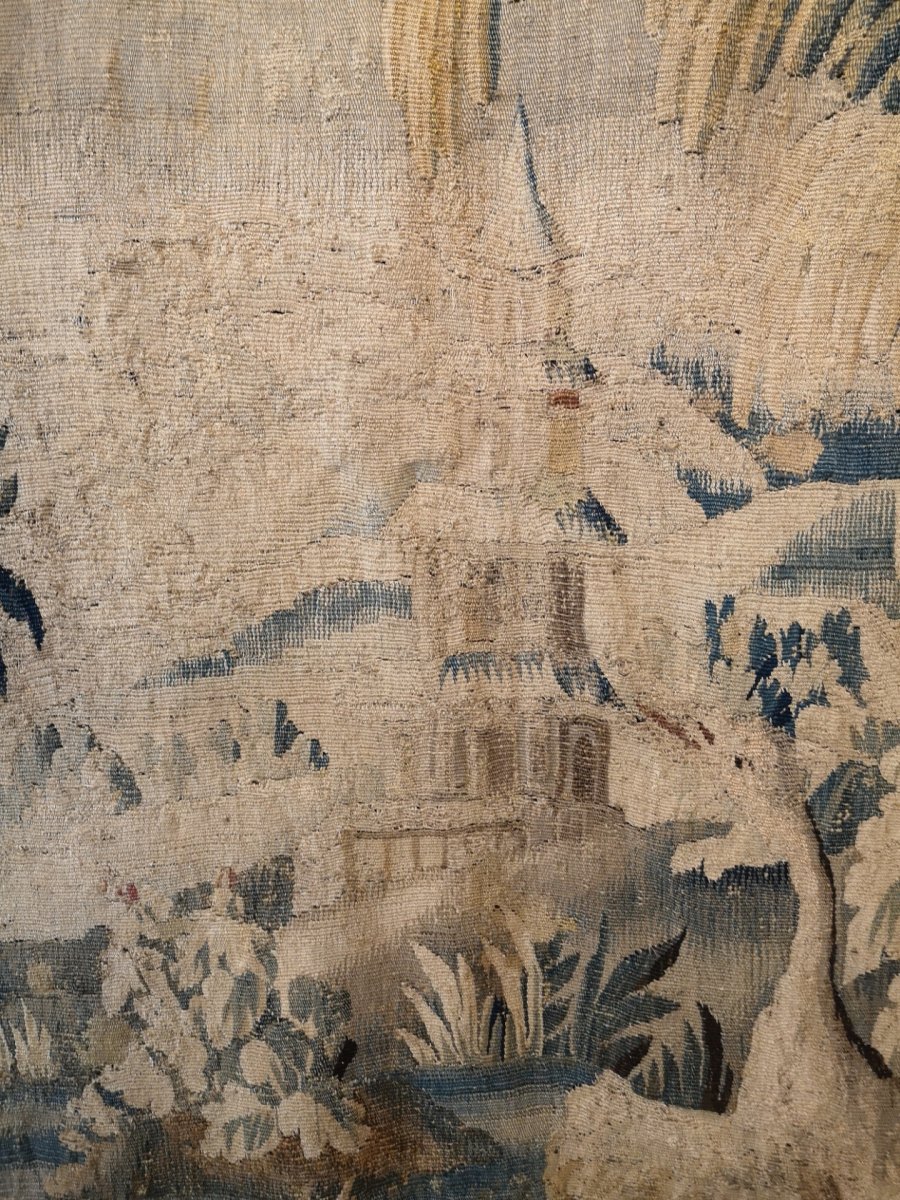 Tapestry, Greenery, End Of 17th Century, Beginning Of 18th Century-photo-5