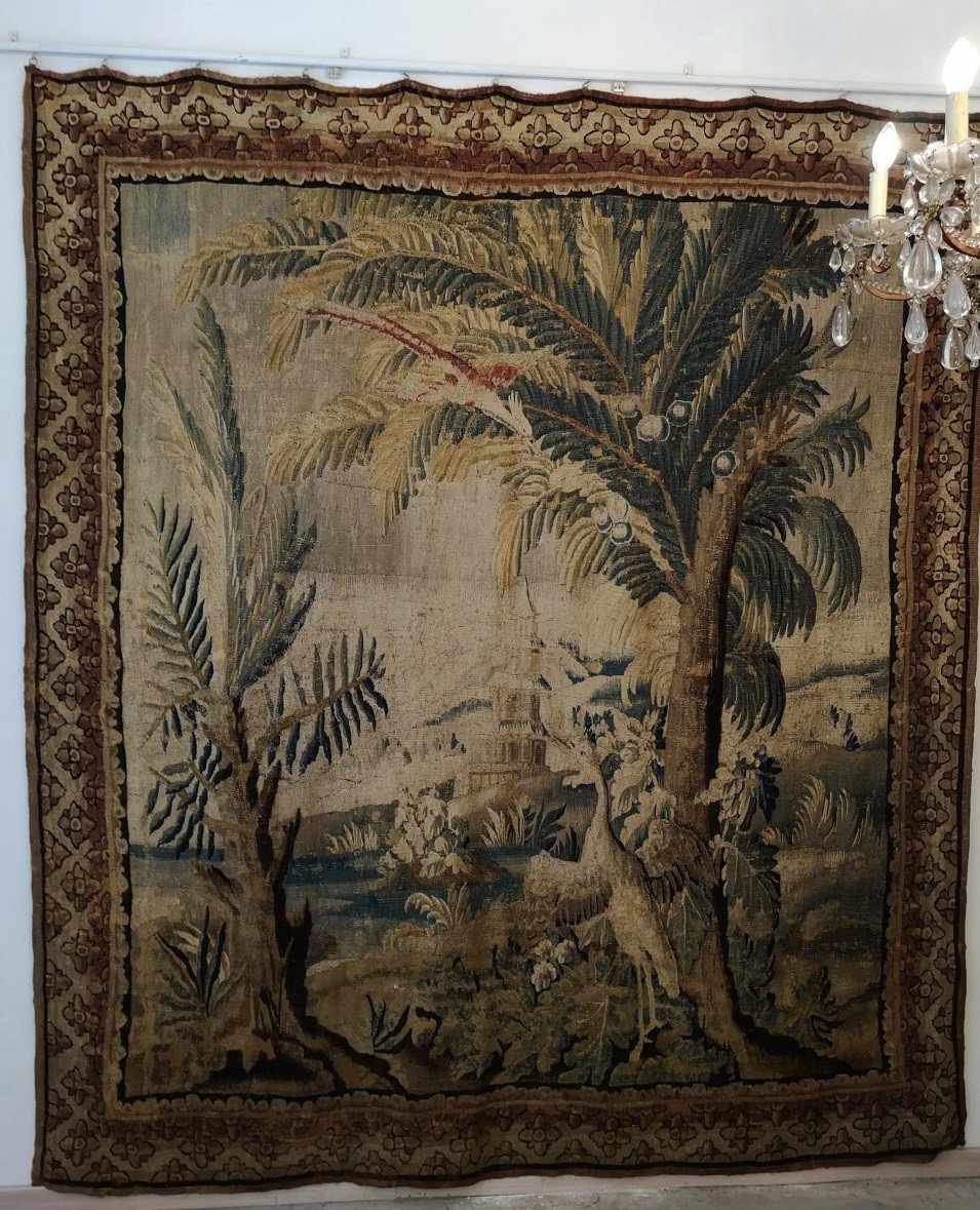 Tapestry, Greenery, End Of 17th Century, Beginning Of 18th Century