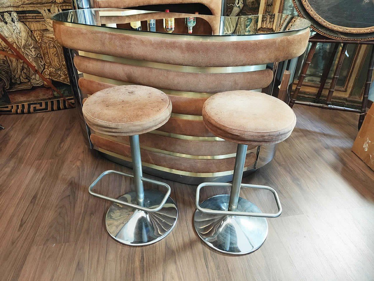Magnifique Meuble Bar Des Années 70-photo-2
