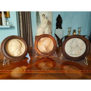A Beautiful Set Of Marble Medallions, 18th Century