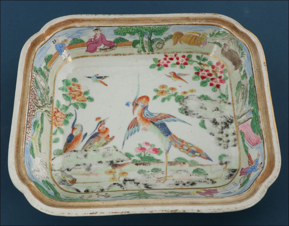 Beautiful Antique Chinese Porcelain Serving Dish With Lid. Qing. China 19th Century-photo-1