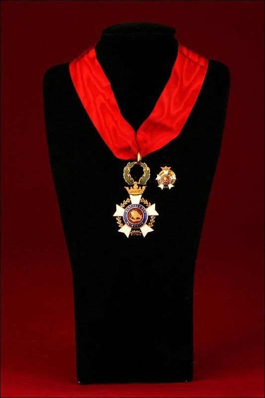 Ordre Du Mérite Dert-ilerca, Croix De Cou Et Miniature, Années 60-photo-3