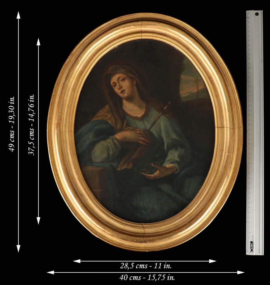 Vierge Des Douleurs, école Italienne Du Nord, Huile Sur Panneau, Circa 1680-1720-photo-4