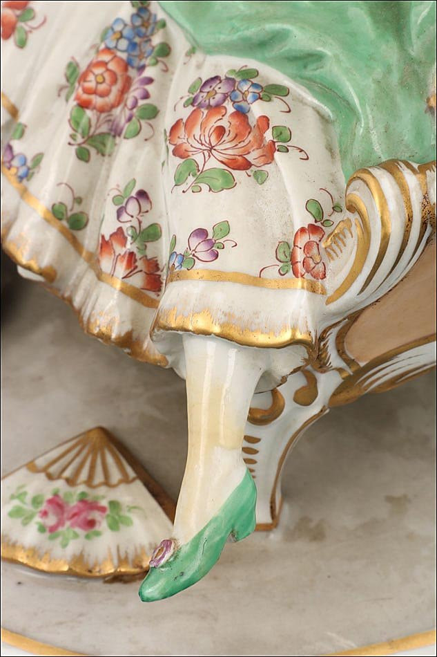 Figure Ancienne En Porcelaine Française Du XIXe Siècle : 'amour Conjugal'-photo-5