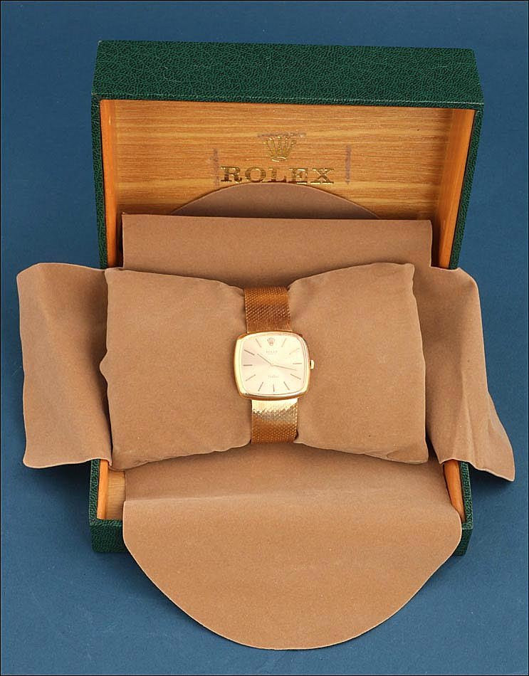 Montre Bracelet Pour Homme Rolex Cellini. Or 18k. Suisse, 1968-photo-5