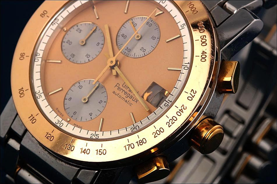 Girard-perregaux 7000 Gmb Gents’ Wristwatch. Steel And Gold. Switzerland, 1990-photo-1