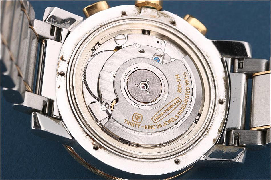 Girard-perregaux 7000 Gmb Gents’ Wristwatch. Steel And Gold. Switzerland, 1990-photo-7