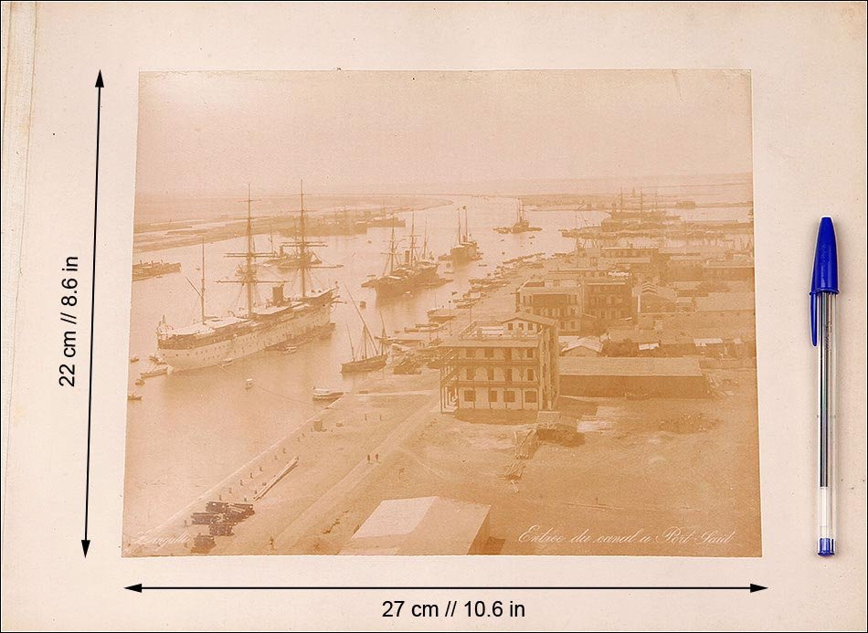 Antique Album With Egypt And Suez Canal Photos By Zangaki Brothers, C. 1890-photo-3
