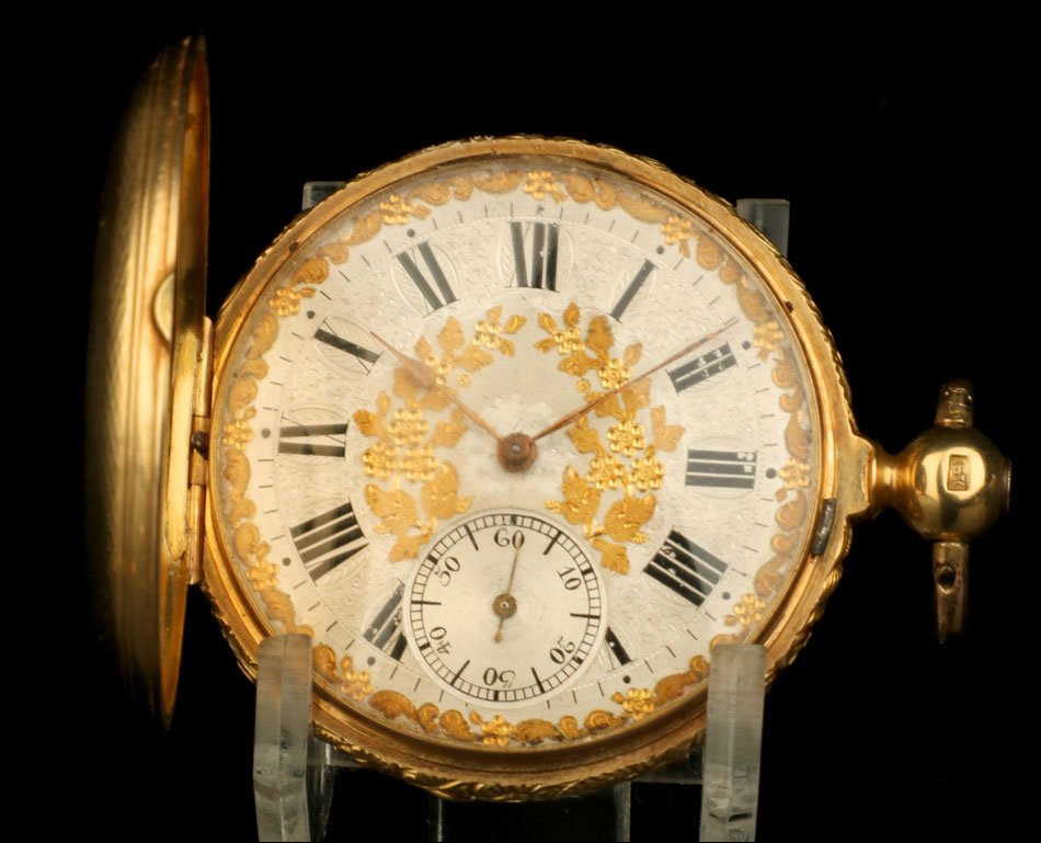 Antique English French Royal Exchange 18k-gold Pocket Watch. England, 1842-photo-1