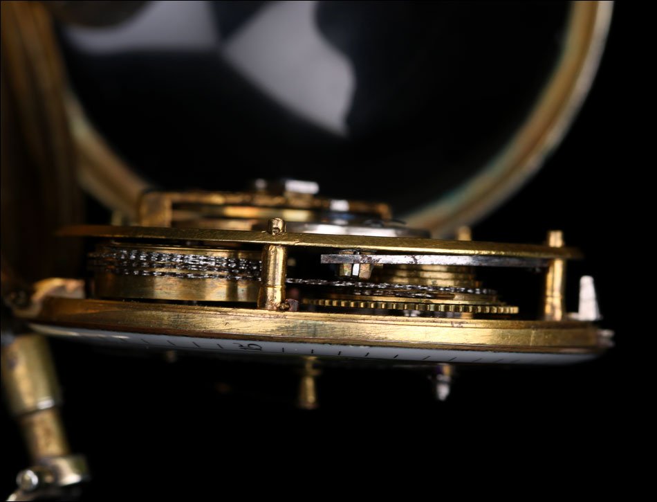Antique Verge Fusee Pocket Watch. Calendar And Central Seconds Hand. France, 1820-photo-2
