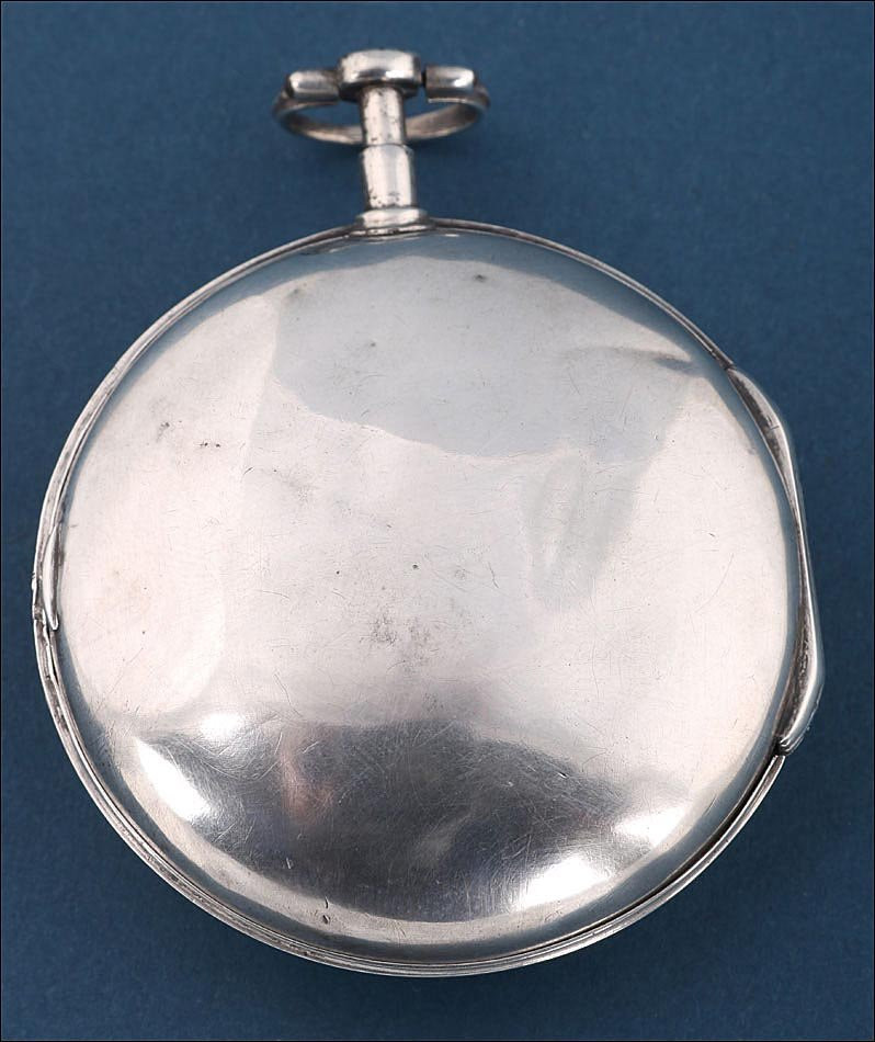 Antique French Hefsen A Paris Silver Verge Fusee Pocket Watch. France, Ca. 1790-photo-2