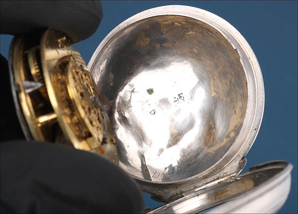 Antique French Hefsen A Paris Silver Verge Fusee Pocket Watch. France, Ca. 1790-photo-3